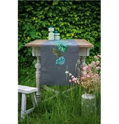 Kit chemin de table Feuilles botanique