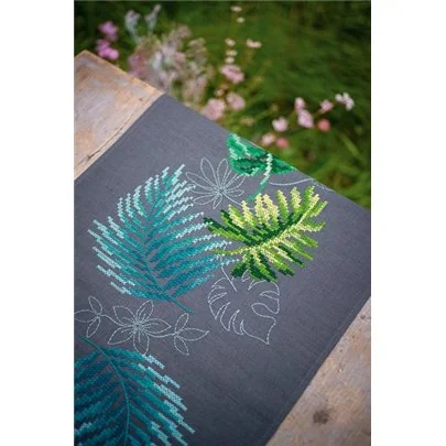 Kit chemin de table Feuilles botanique