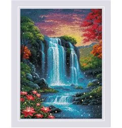 Riolis Embroidery kit Magical Waterfall