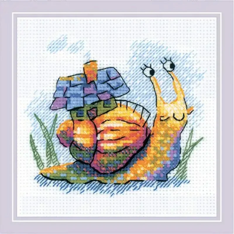 Embroidery kit Little Snail