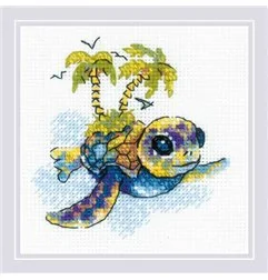 Embroidery kit Little Turtle 