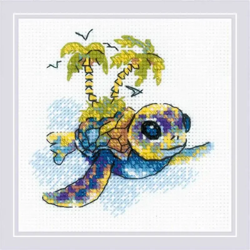 Embroidery kit Little Turtle 