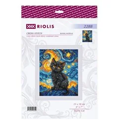 Riolis Embroidery kit Starry Cat
