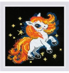 Kit de broderie Poulain étincelant