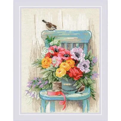 Kit de broderie Fleurs du jardin