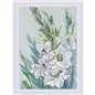 Embroidery kit White Gladioli