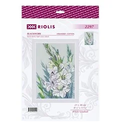 Kit de broderie Gladioles blancs