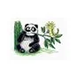 Kit de broderie Panda et la chenille se croisent Kit de broderie Panda et la chenille se croisent