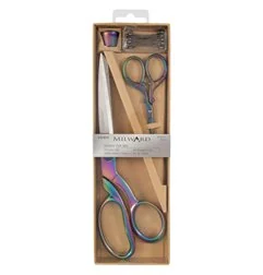 Scissors Set Dressmaking, Embroidery and thimble rainbow