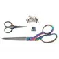 Scissors Set Dressmaking, Embroidery and thimble rainbow