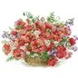 Embroidery kit Poppy basket