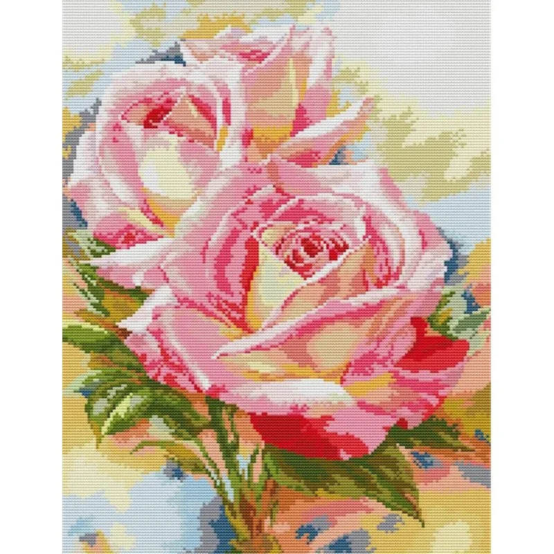 Kit de broderie Roses roses