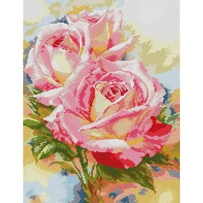 Kit de broderie Roses roses