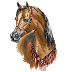 Kit de broderie cheval arabe