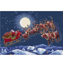 Embroidery kit Christmas Eve Flight