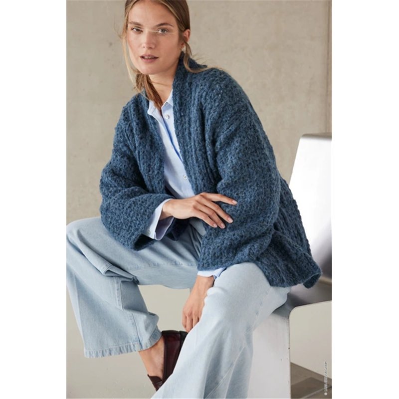 Cardigan au crochet FJ70M32