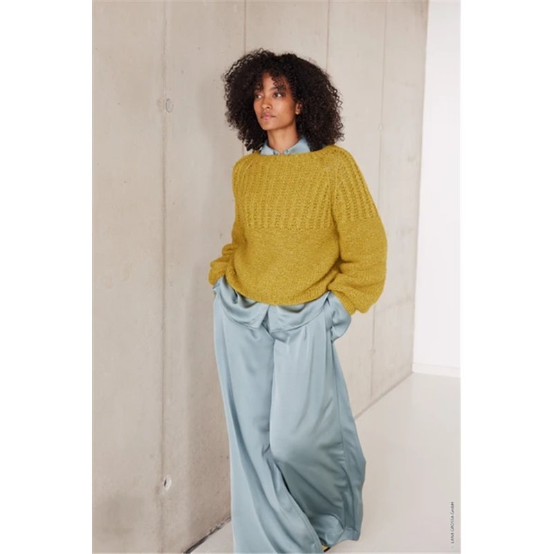 Top down raglan sweater FJ70M38