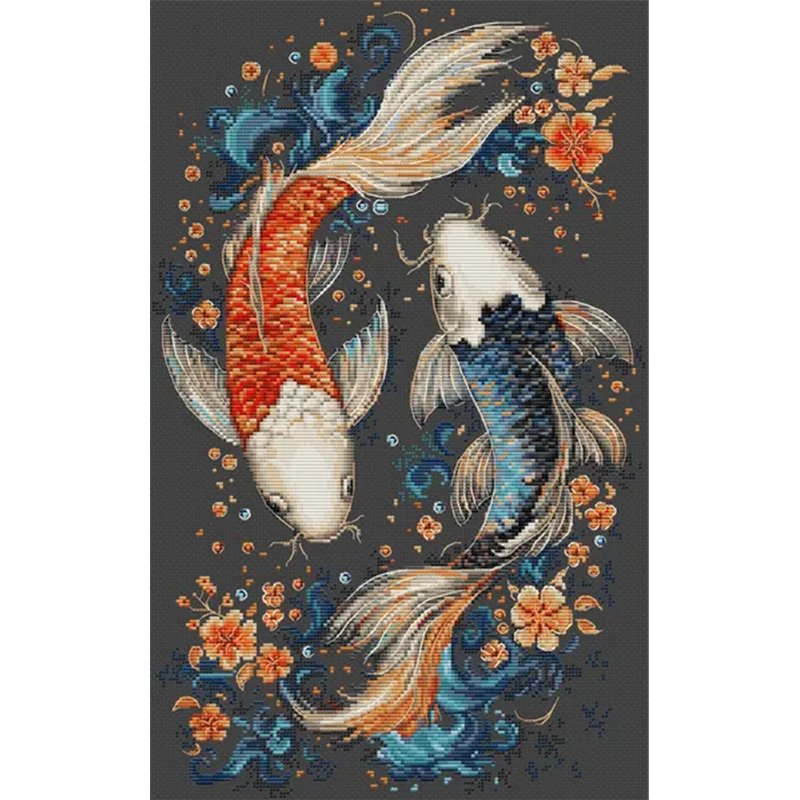 Embroidery kit Rwo Magic fish
