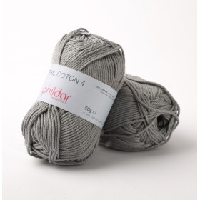 Fil crochet Phildar  Phil Coton 4 elephant