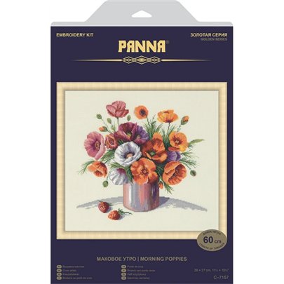 Embroidery kit Morning poppies