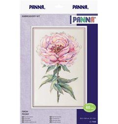 Embroidery kit Peony