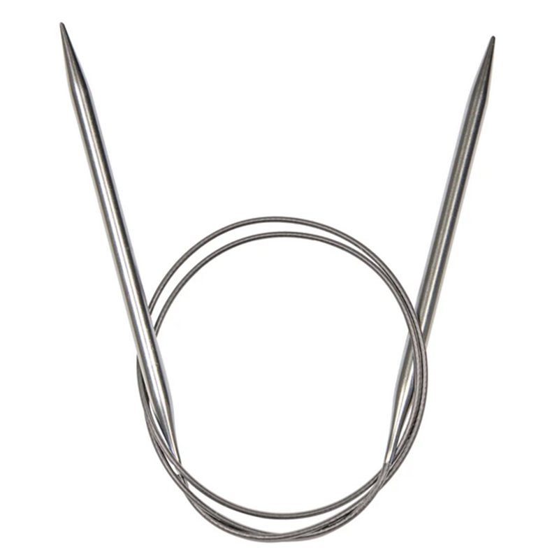 Inox Aiguille circulaire 5 mm longueur 40 cm Inox Aiguille circulaire 5 mm longueur 40 cm