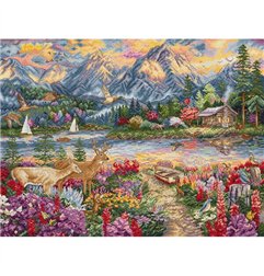 Embroidery kit Spring Mountain Majesty
