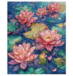 Embroidery kit Water Lily