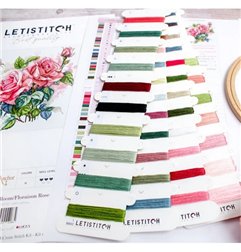 Kit de broderie Fleur rose