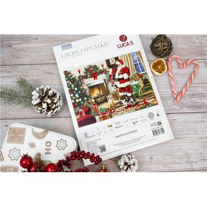 Kit de broderie Intérieur du Père Noël