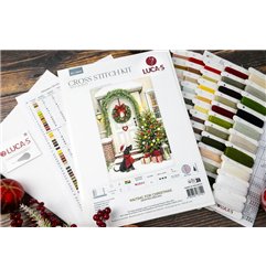 Kit de broderie En attendant Noël