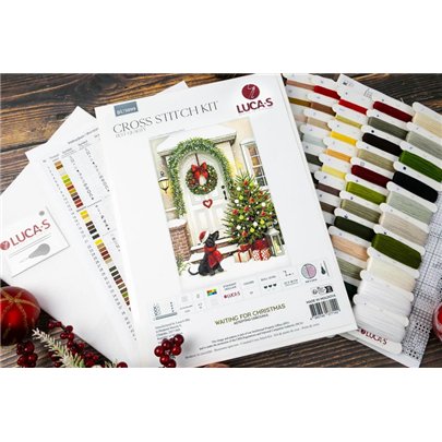 Kit de broderie En attendant Noël