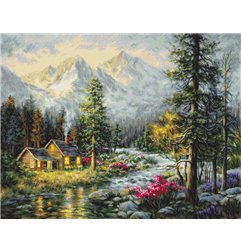 Luca-S Embroidery kit Camper's Cabin