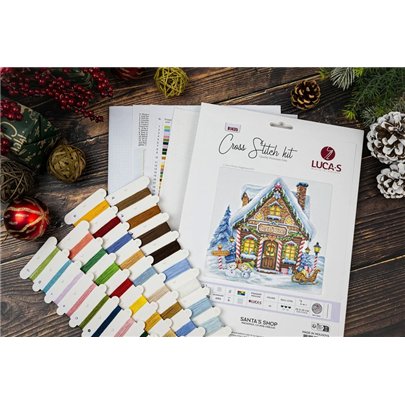 Kit de broderie La boutique du Père Noël