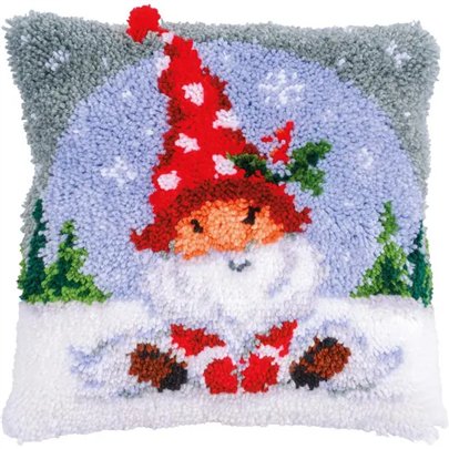 Kit coussin au point noué Gnome de Noël 201456