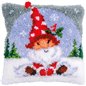 Kit coussin au point noué Gnome de Noël 201456