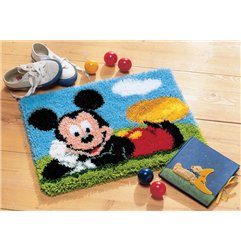 Kit tapis au point noué Disney Mickey Mouse 14720