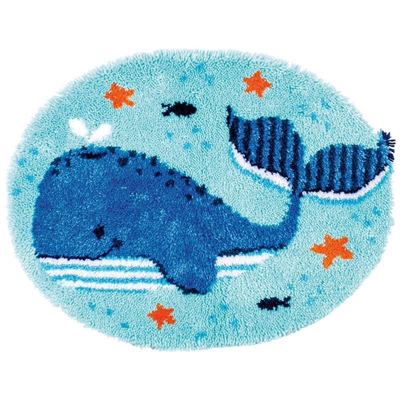 Latch hook rug kit Whales fun 191853 Latch hook rug kit Whales fun 191853