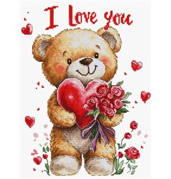 Kit de broderie Bouquet d'amour