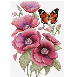 Kit de broderie Le parfum des anémones