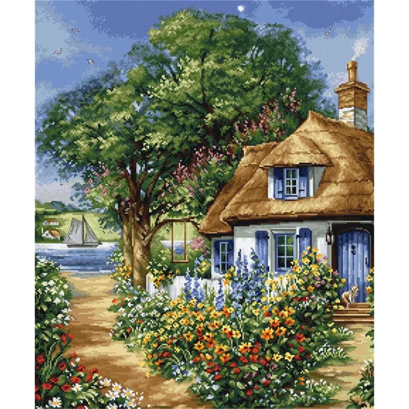 Embroidery kit Summer Landscape Embroidery kit Summer Landscape