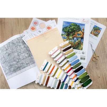 Kit de broderie Paysage d'été