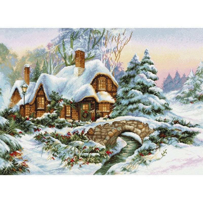Embroidery kit Winter Landscape