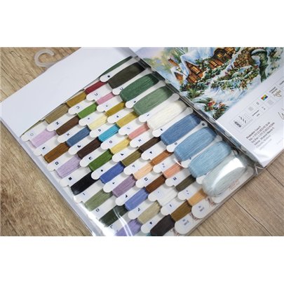 Kit de broderie Paysage d'hiver