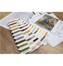 Kit de broderie Magasin général en cabane en rondins