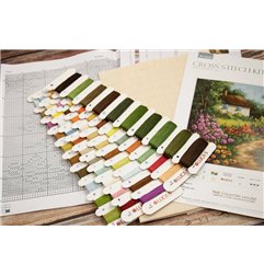 Kit de broderie Maison de campagne