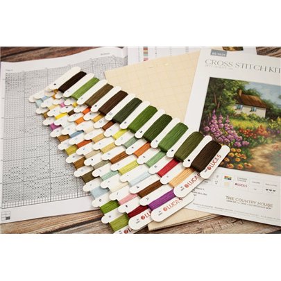 Kit de broderie Maison de campagne