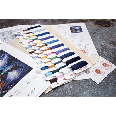 Kit de broderie Nuit de printemps