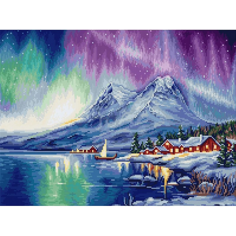 Embroidery kit Northern Lights (petit point)