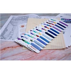 Kit de broderie Aurores boréales (petit point)